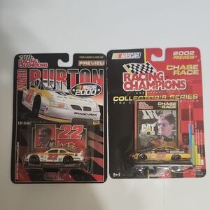 Ward Burton NASCAR Die-Cast Toy Cars - Yellow and Black